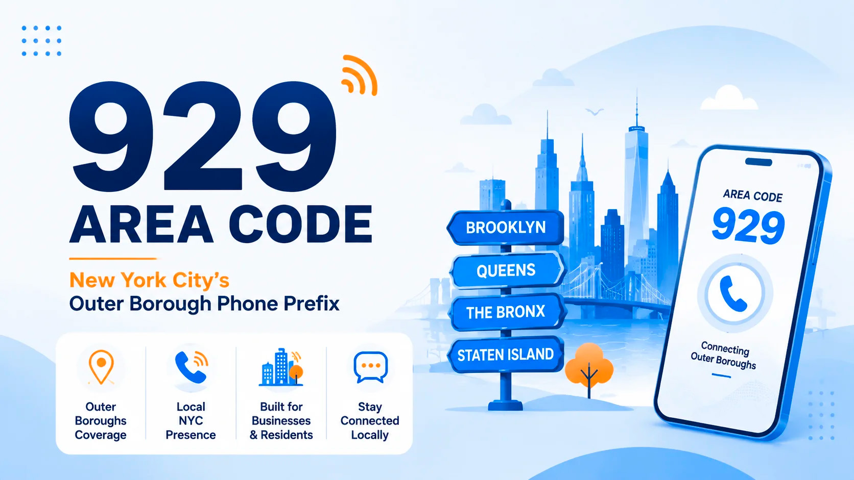929 Area Code: New York City Location