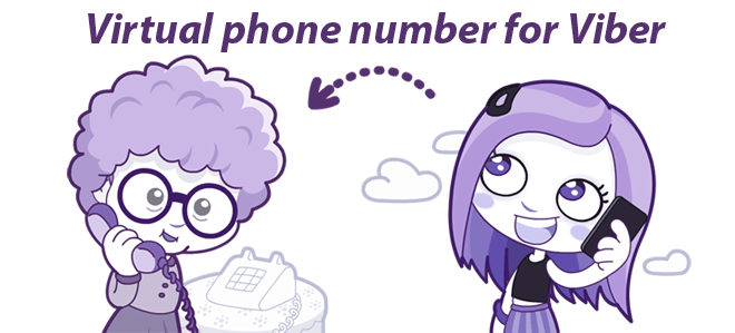 Use virtual number for Viber
