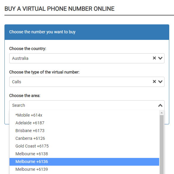 Buy virtual number