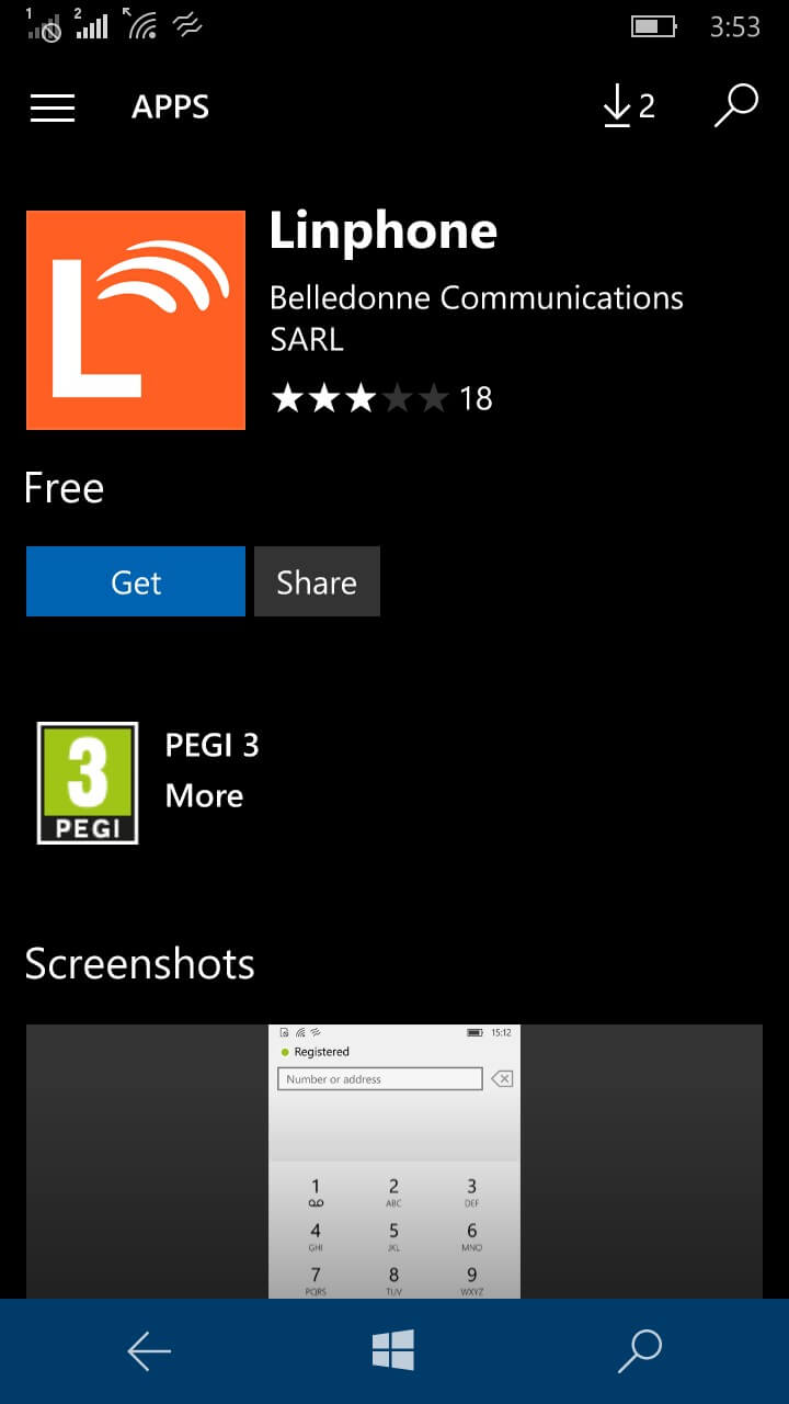 Use Linphone application for Windows mobile device online | FREEZVON